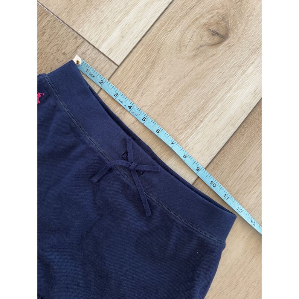 Polo Ralph Lauren Navy Ruffle Skort Pink Pony Preppy Tennis Skirt Girl L 12-14 - Picture 11 of 12